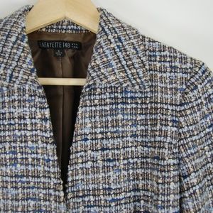 Last Chance 📣 Lafayette 148 NY Blue Tweed Jacket